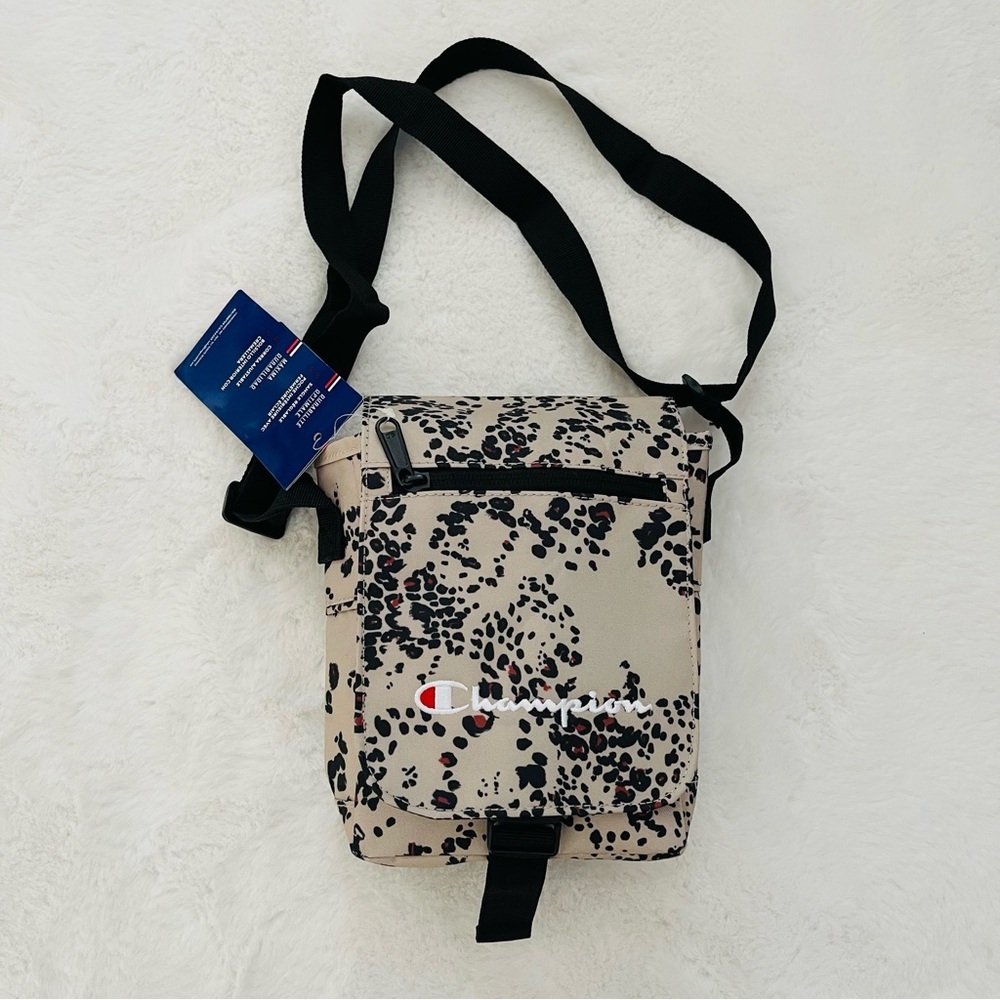 Champion Black and Cream Crossbody Bag